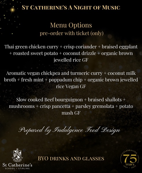 3. A Night of Music - Food Options