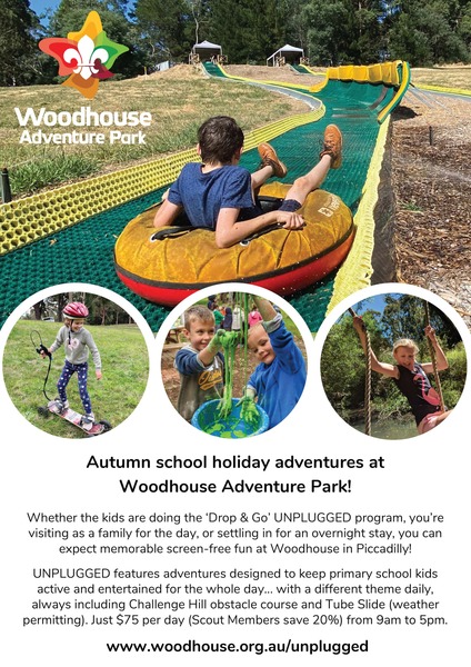 School holiday UNPLUGGED - Autumn 2024